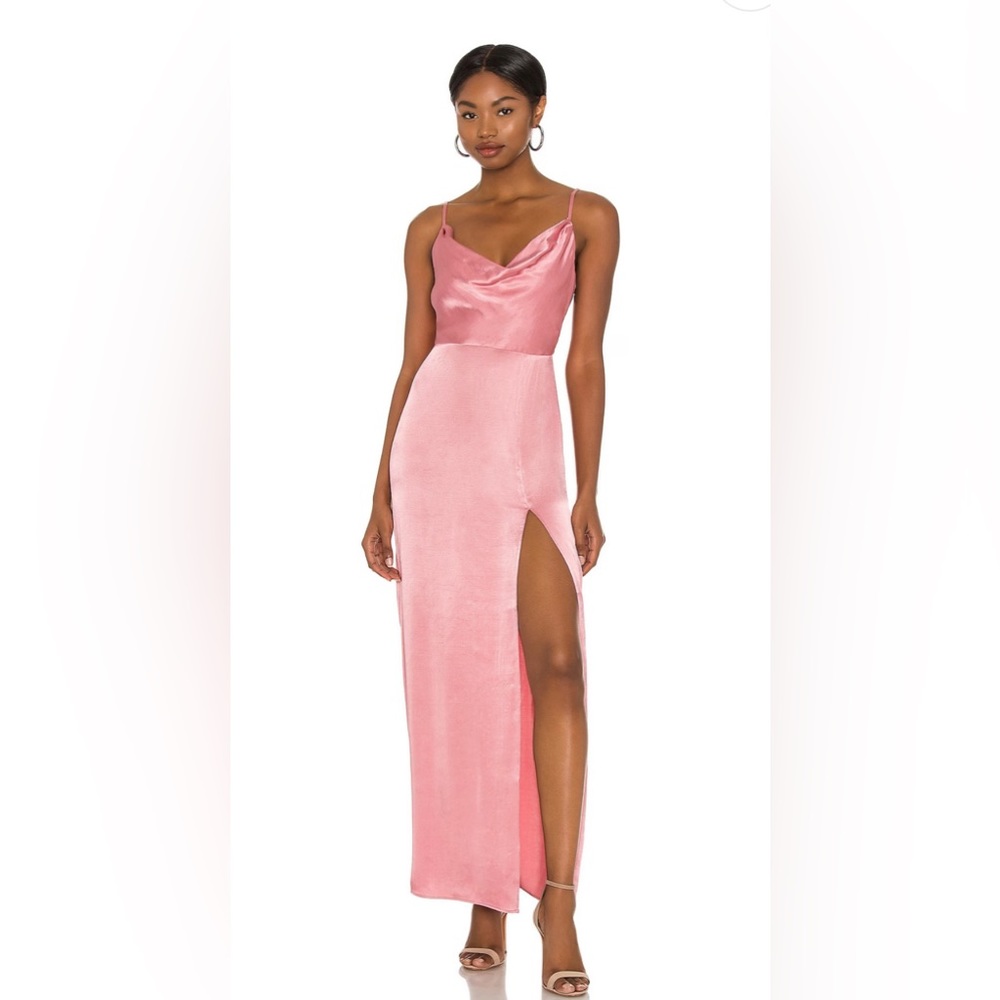 NBD Karina Cowl Neck Slip Dress Sz S